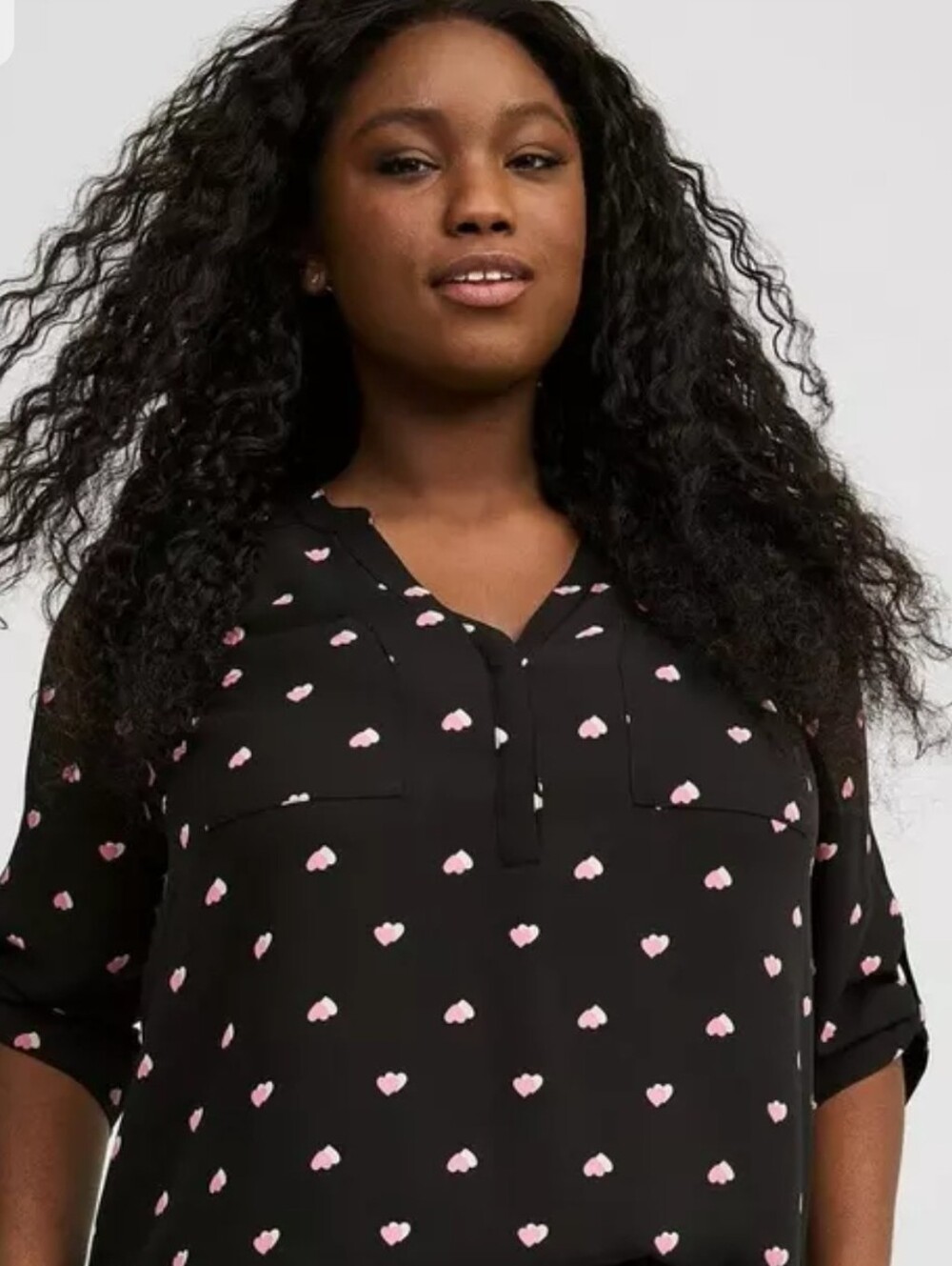 Torrid 🩷❤️Harper Georgette 3/4 Sleeve Blouse Size 4